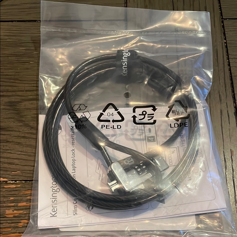 Kensington Black Combination Laptop Lock